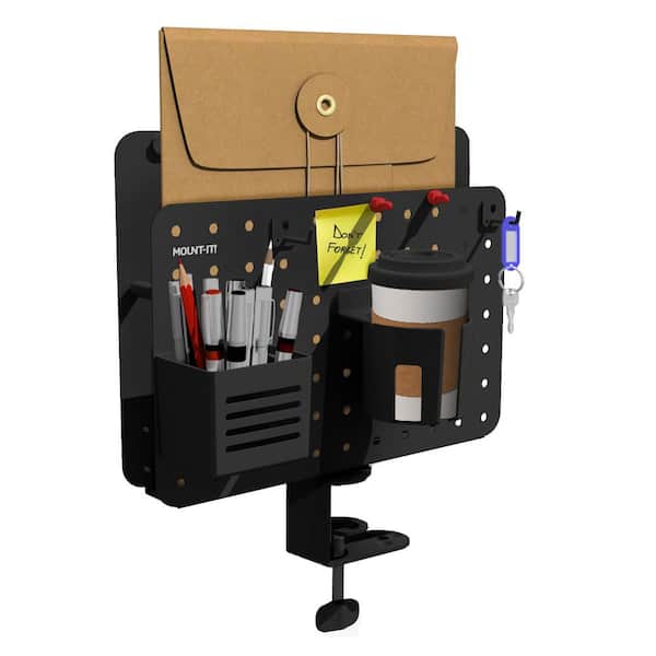 14 in. x 11 in. 360° Rotating Pegboard and Organizer with Accessories