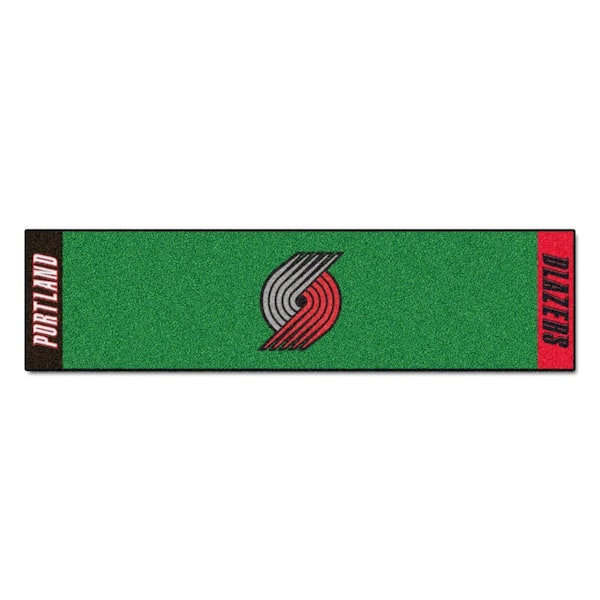 FANMATS NBA Portland Trail Blazers 1 ft. 6 in. x 6 ft. Indoor 1-Hole Golf Practice Putting Green