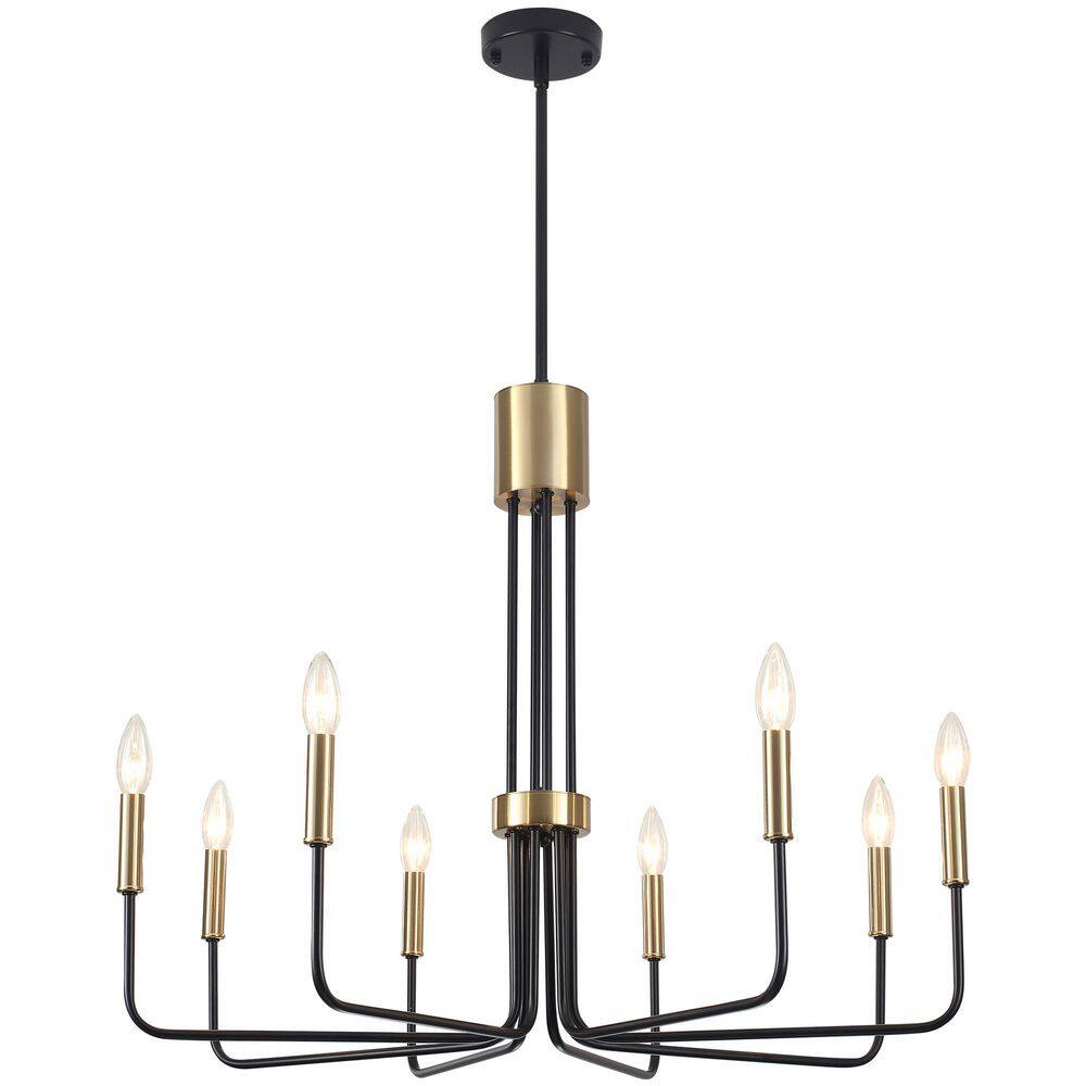 8 Light Black and Copper Candle Style Modern Chandelier Industrial Chandeliers for Dining Room Foyer Entryway Kitchen price history on PriceWatchPro