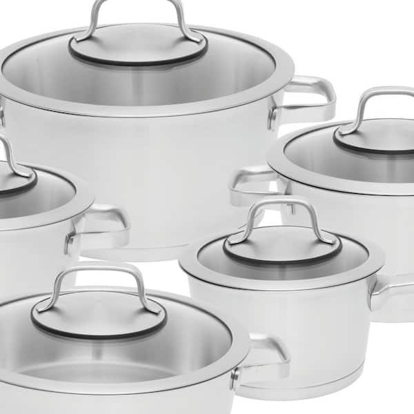 BergHOFF Essentials Manhattan 10-Piece Stainless Steel Cookware
