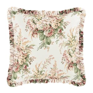 Estelle Coral Polyester Euro Sham