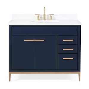 42 Inch Vanities - Blue - Bathroom Vanities with Tops - Bathroom ...