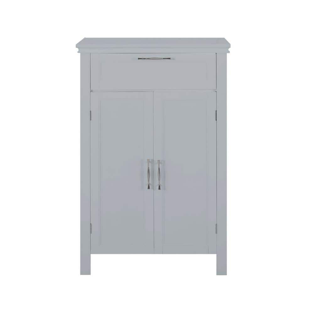 23.82 in. W x 11.81 in. D x 39.37 in. H Gray Short MDF Freestanding Linen C