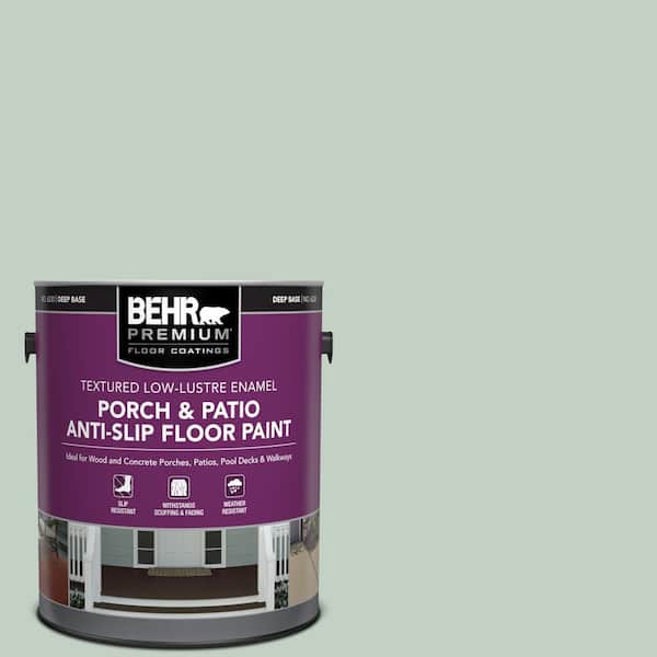 1 gal. #PPU11-13 Frosted Jade Textured Low-Lustre Enamel Interior/Exterior Porch and Patio Anti-Slip Floor Paint