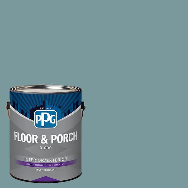 1 gal. PPG1148-5 Cathedral Glass Satin Interior/Exterior Floor and Porch Paint