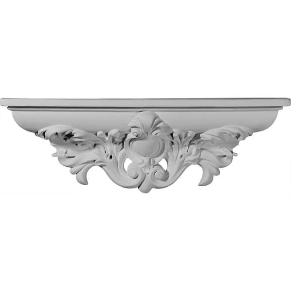 20 in. x 4 in. x 6-3/4 in. Primed Polyurethane Hillsborough Decorative Shelf