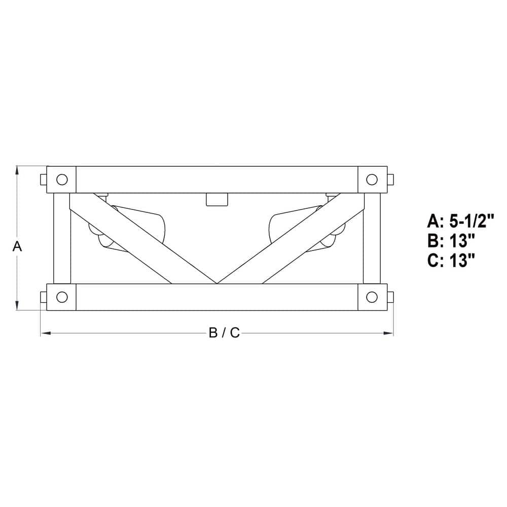 Wade 13-Inch Matte Black Glass Flush Mount Ceiling Light