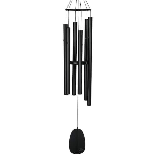 WOODSTOCK CHIMES Signature Collection, Bells of Paradise, 44 in. Black Wind Chime