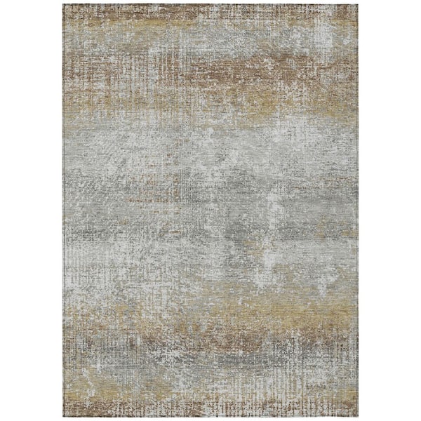 Chantille Machine Washable Indoor/Outdoor Abstract ACN2756 Tin 9 ft. x 12 ft. Area Rug