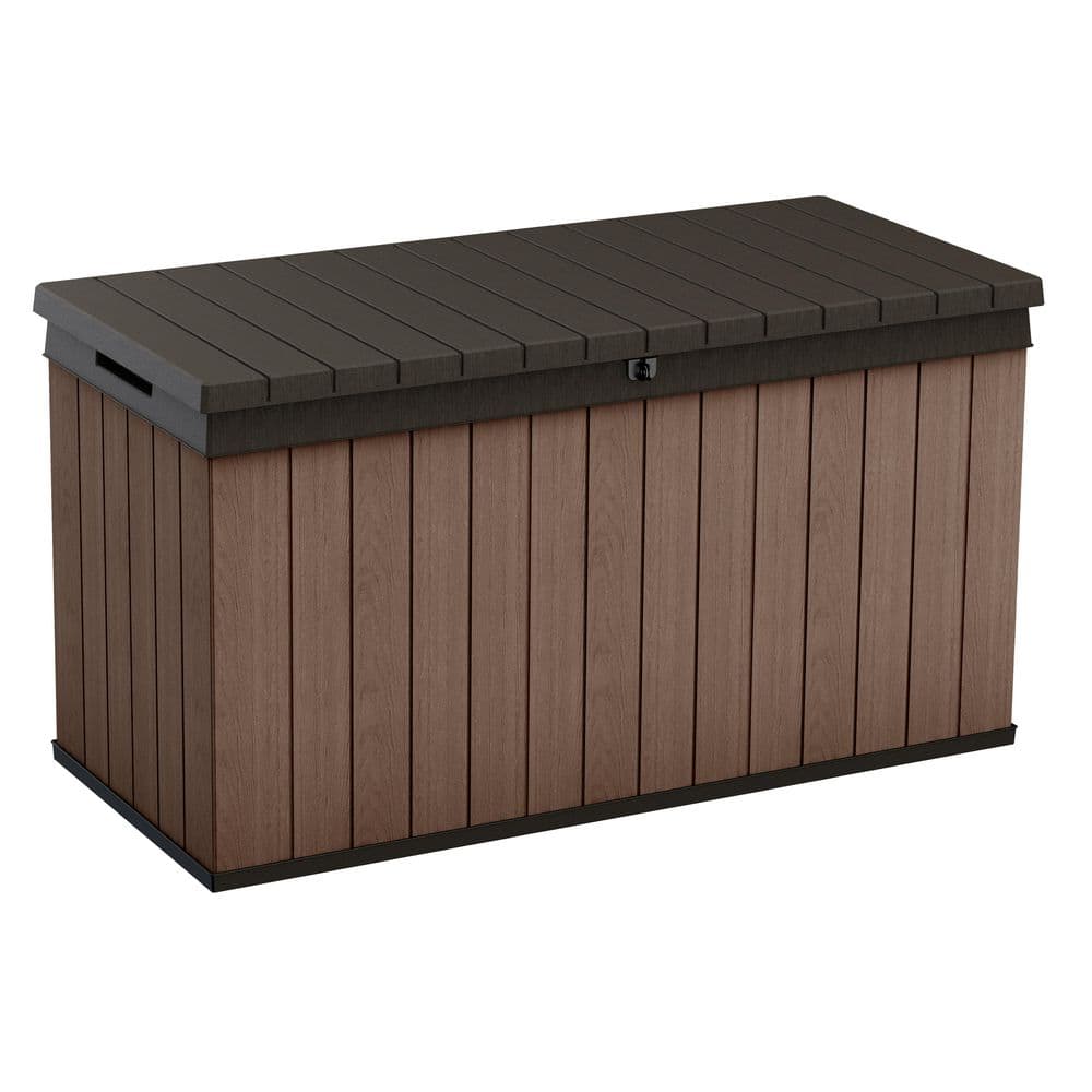 Darwin 150 Gallon Brown Resin Lockable Deck Box