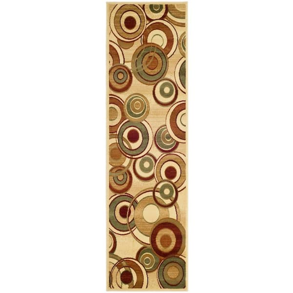 SAFAVIEH Lyndhurst Ivory/Multi 2 ft. x 6 ft. Border Runner Rug