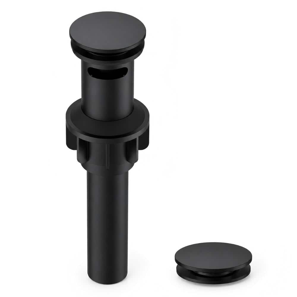 Plastic Bathroom Sink Pop-Up Drain with Overflow in Matte Black price history on PriceWatchPro