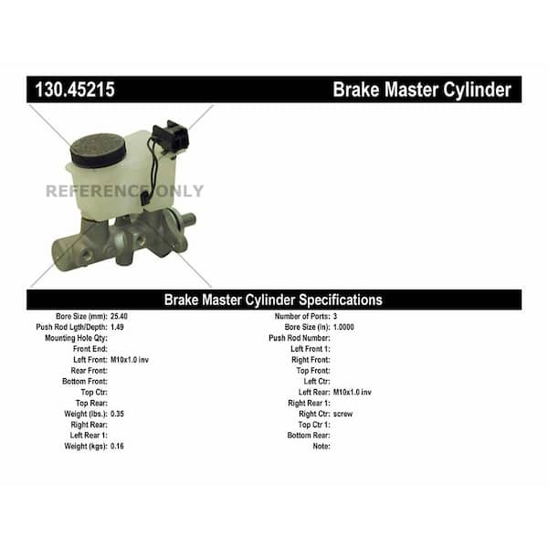 Centric Parts Brake Master Cylinder 2000-2002 Mazda 626 2.0L 2.5L