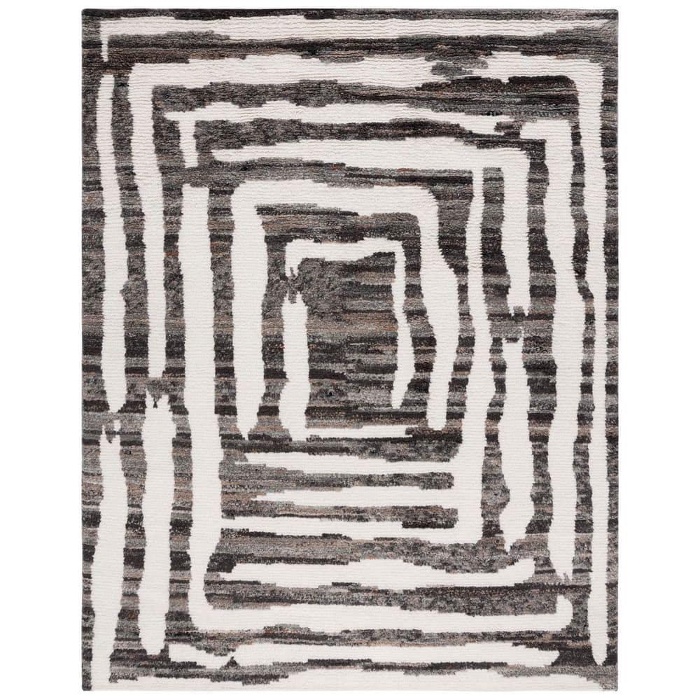 Casablanca 8 ft. x 10 ft. Ivory/Charcoal Two-Toned Spiral Area Rug price history on PriceWatchPro