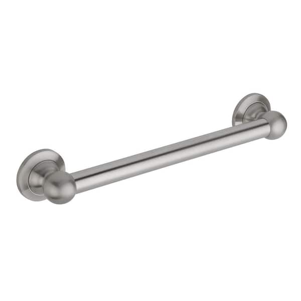 Glacier Bay 16 in. Rounded Style Grab Bar in Stainless Steel