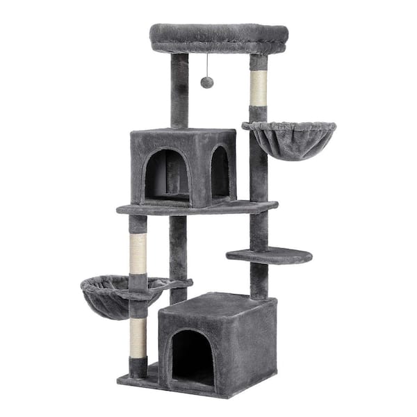 Foobrues Modern Green Condos Hammocks Plush Cat Tree PSL-23170956 - The ...