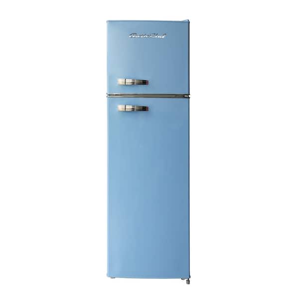 ARCTIC CHEF 10 cu. ft. Retro Mini Refrigerator in Blue with Freezer