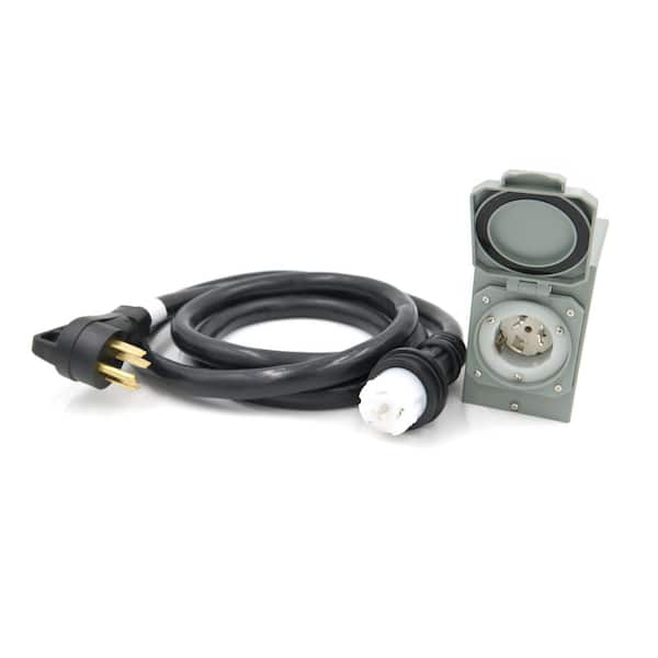 50 Amp / 250-Volt NEMA CS6375 Inlet Box and 10 ft. Cable