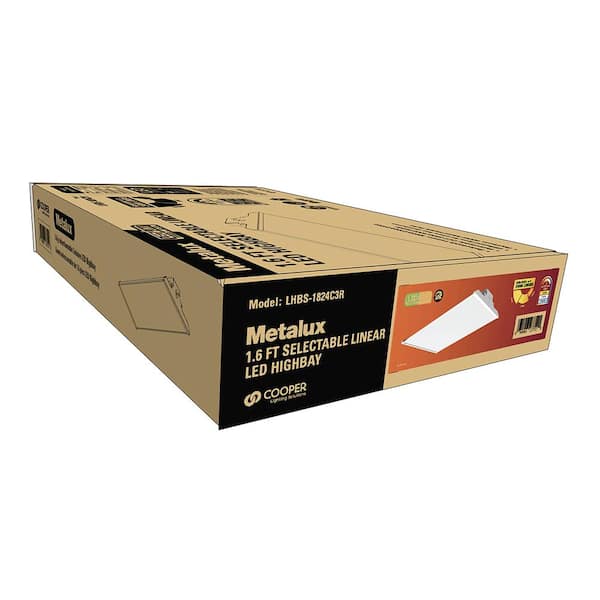 1.6 ft. 400-Watt Equivalent LED Linear High Bay with Selectable CCT and Lumen