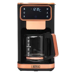 Dual Brew 12 Cup Black/Copper Drip Coffee Maker with Hot & Iced Digital Control Settings