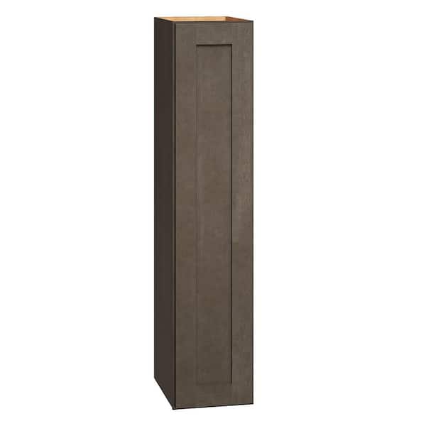 QuickShip Cottage 9 in. W x 12 in. D x 42 in. H Assembled Plywood Shaker Wall Kitchen Cabinet in Fieldstone