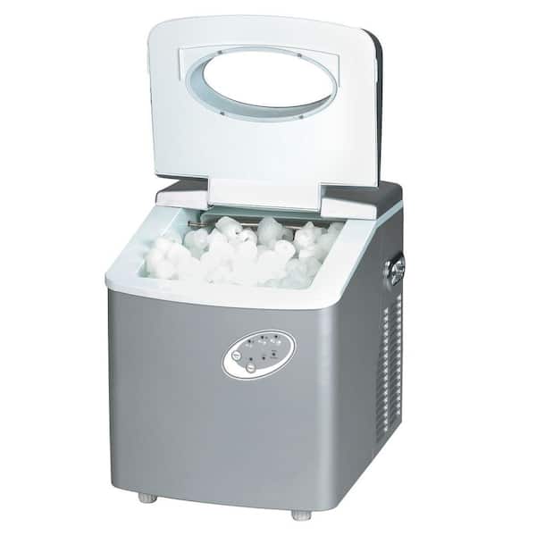 SPT 35 lb. Portable Ice Maker in Platinum