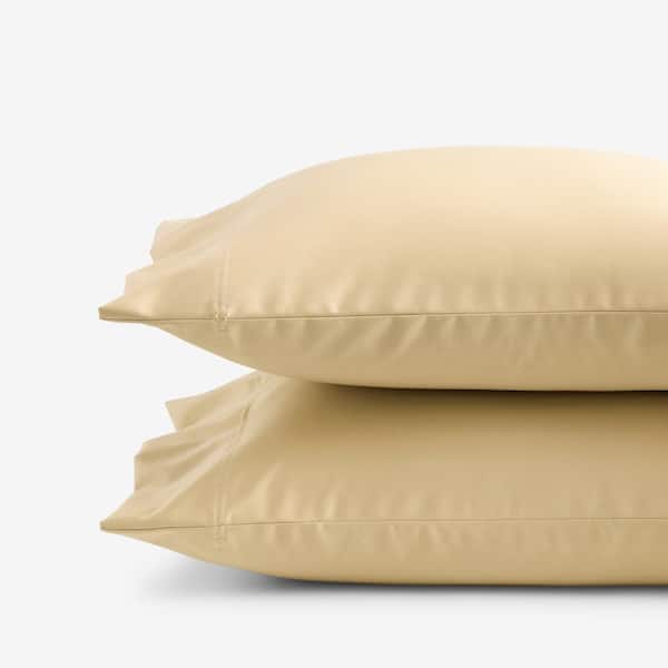 The Company Store Legends Hotel Supima Cornsilk Solid Sateen Standard Pillowcase (Set of 2)