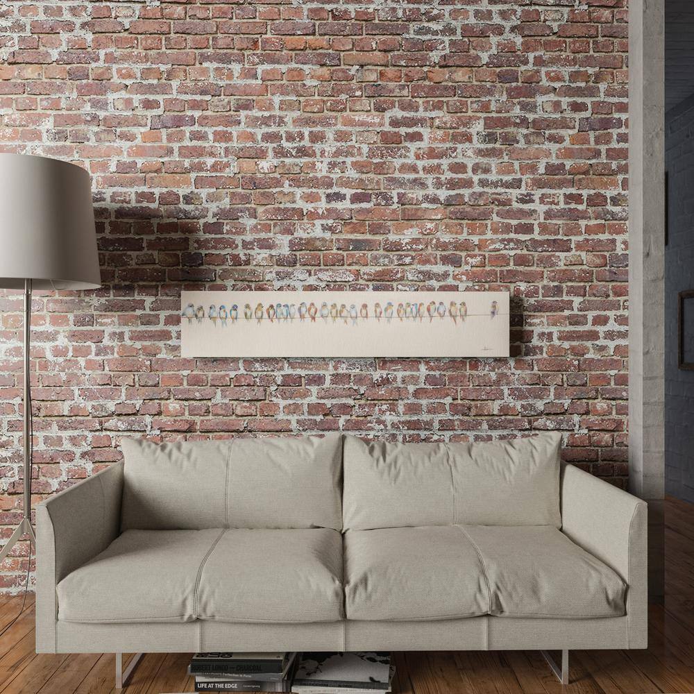 Colorful Birds on Wire Acrylic Canvas Wall Art