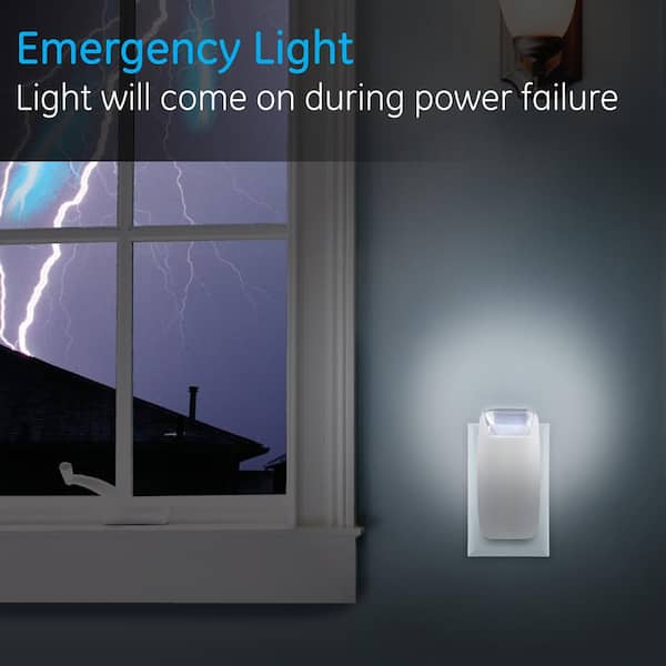 ECOLIGHT 1.2-Watt 5 in. Rechargeable Integrated LED Power Failure Motion  Sensor Night Light NL1150WHG05LF1E - The Home Depot