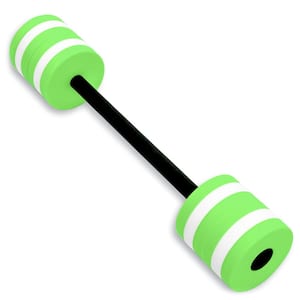 30 in. Aqua Fitness Swim Bar with Padded Grip (Light Green)