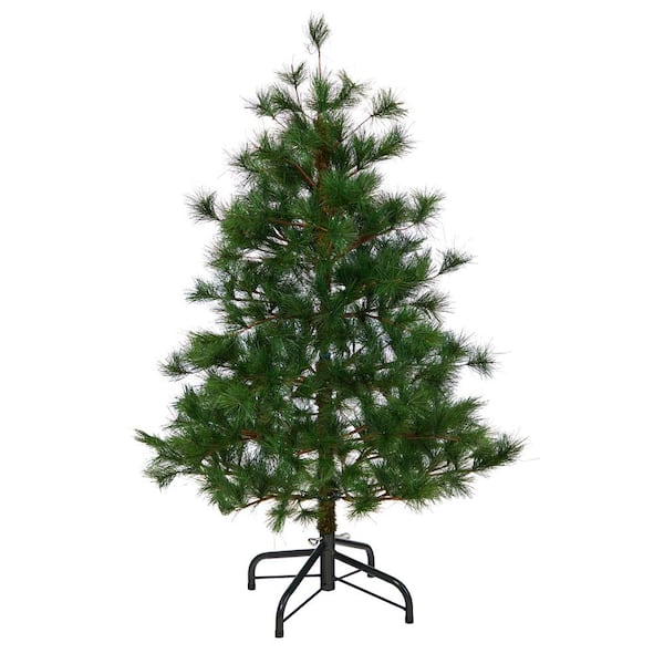 Nearly Natural 4 Ft Yukon Mixed Pine Artificial Christmas Tree With 366 Bendable Branches T1932 The Home Depot