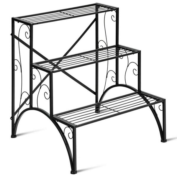  Comfy Hour Cast Iron Heavy Duty Super Strong Industrial  Strength Wheel Plant Stand Trolley, Black : Patio, Lawn & Garden