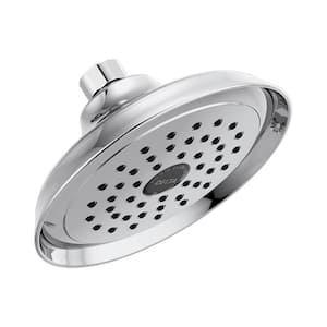Silverton 1-Spray Patterns 1.75 GPM 5.75 in. Wall Mount Fixed Shower Head in Chrome