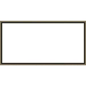 70 in. L x 36 in. H Rectangular Black with Gold Framed Anti-Fog No LED Lights Modern Style Bathroom Glass Mirror
