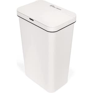 happimess Chuck Kitchen/Office 17.2 Gal. White Open-Top Trash Can HPM1015B  - The Home Depot