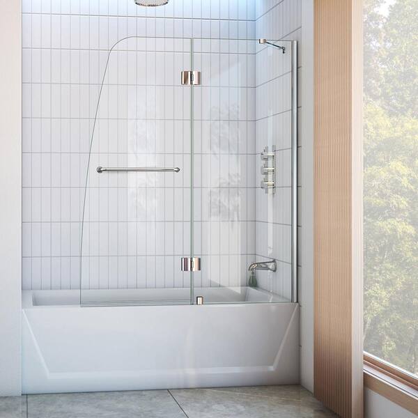 Semi Frameless Pivot Tub, Home Depot Curved Bathtub Doors