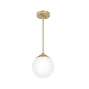 Hepburn 1 Light Modern Gold Brass Pendant Bedroom Light