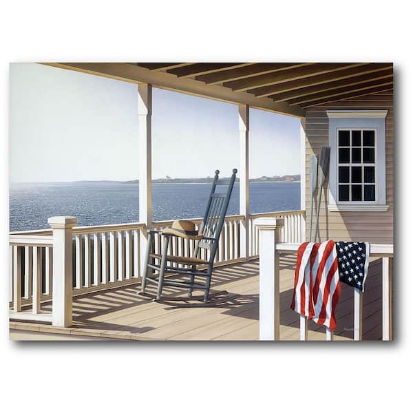 American Porch Gallery-Wrapped Canvas Wall Art 36 in. x 24 in.