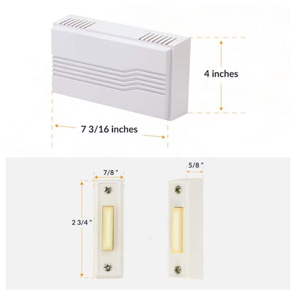 Newhouse Hardware Hardwired Chime Kit with 16-Volt/30VA