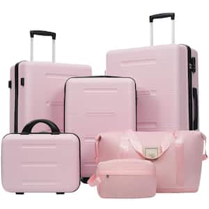 Merax 6 or more Bags 6-Piece Pink ABS Hardshell 12