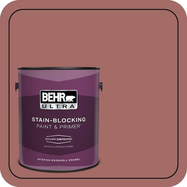 BEHR ULTRA 1 gal. #S150-5 Vermilion Extra Durable Eggshell Enamel Interior Paint & Primer