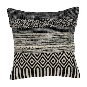 Chase Bohemian Black Throw Pillow