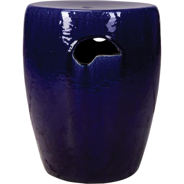 Small Ceramic Garden Bench-Oxblood (13 in. H W x 17 in. H)