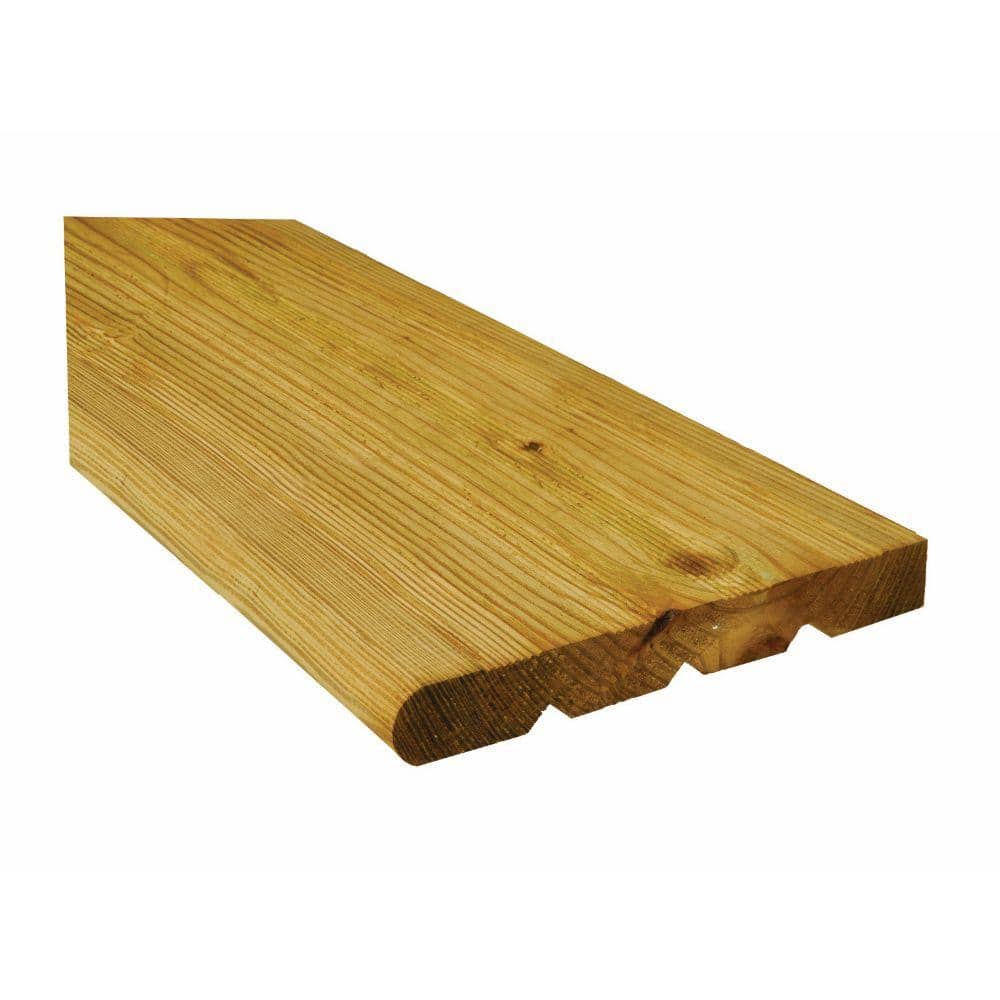 4 Ft Pressure Treated Wood Step Tread, Premade Outdoor Stairs Home Depot