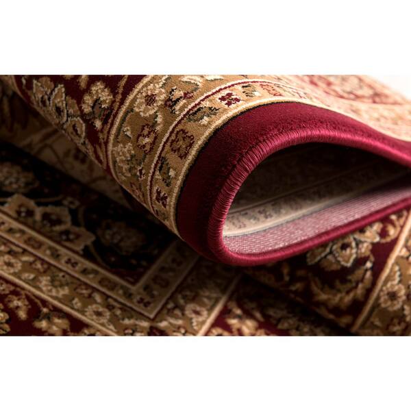 Majestic 2' x 3' (Exact Size: 2'3" x 3') Moroccan Indoor Doormat Rug, Red Black, Traditional