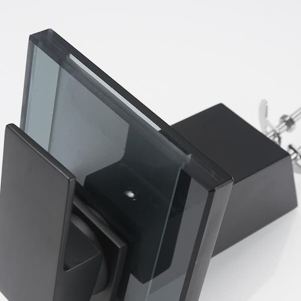 Single Handle Single Hole Bathroom Faucet with Deckplate Included and Drain Kit Included in Matte Black