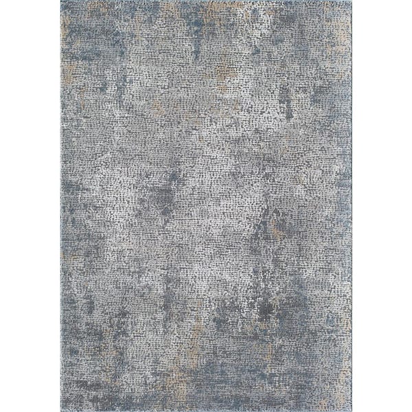 Rugs America Milford Cracked Pepper White 2 ft. X 4 ft. Area Rug