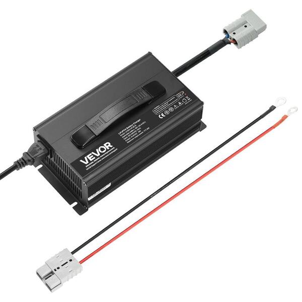 36V 18A Lithium Battery Charger, 43. 8V, AC-DC LiFePO4 Smart Charger, with Anderson Connector, LED Indicator