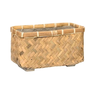 Nouri Extra Small 15.7 in. L Bamboo Indoor/Outdoor Rectangle Planter