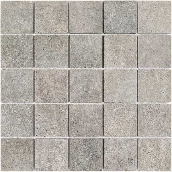 Ivy Hill Tile Malaga Greige 11.62 in. x 11.62 in. Matte Porelain Mosaic Floor and Wall Tile (0.94 sq. ft. per Sheet)
